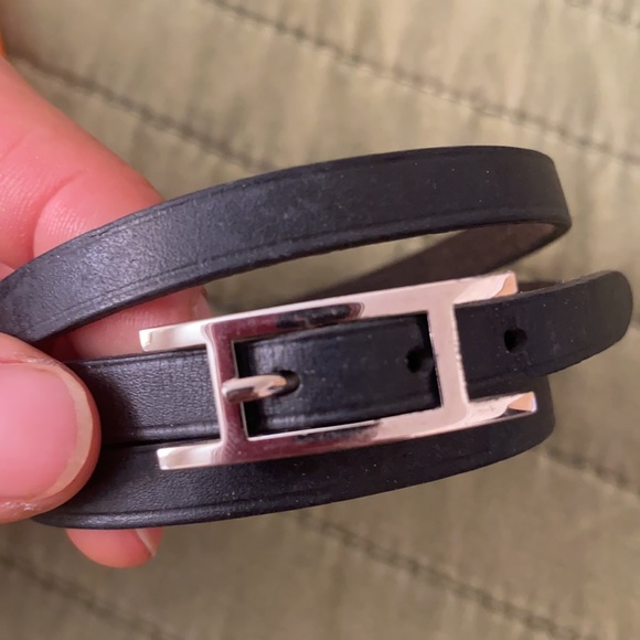 Hermès Behapi double tour bracelet silver - Picture 3 of 5